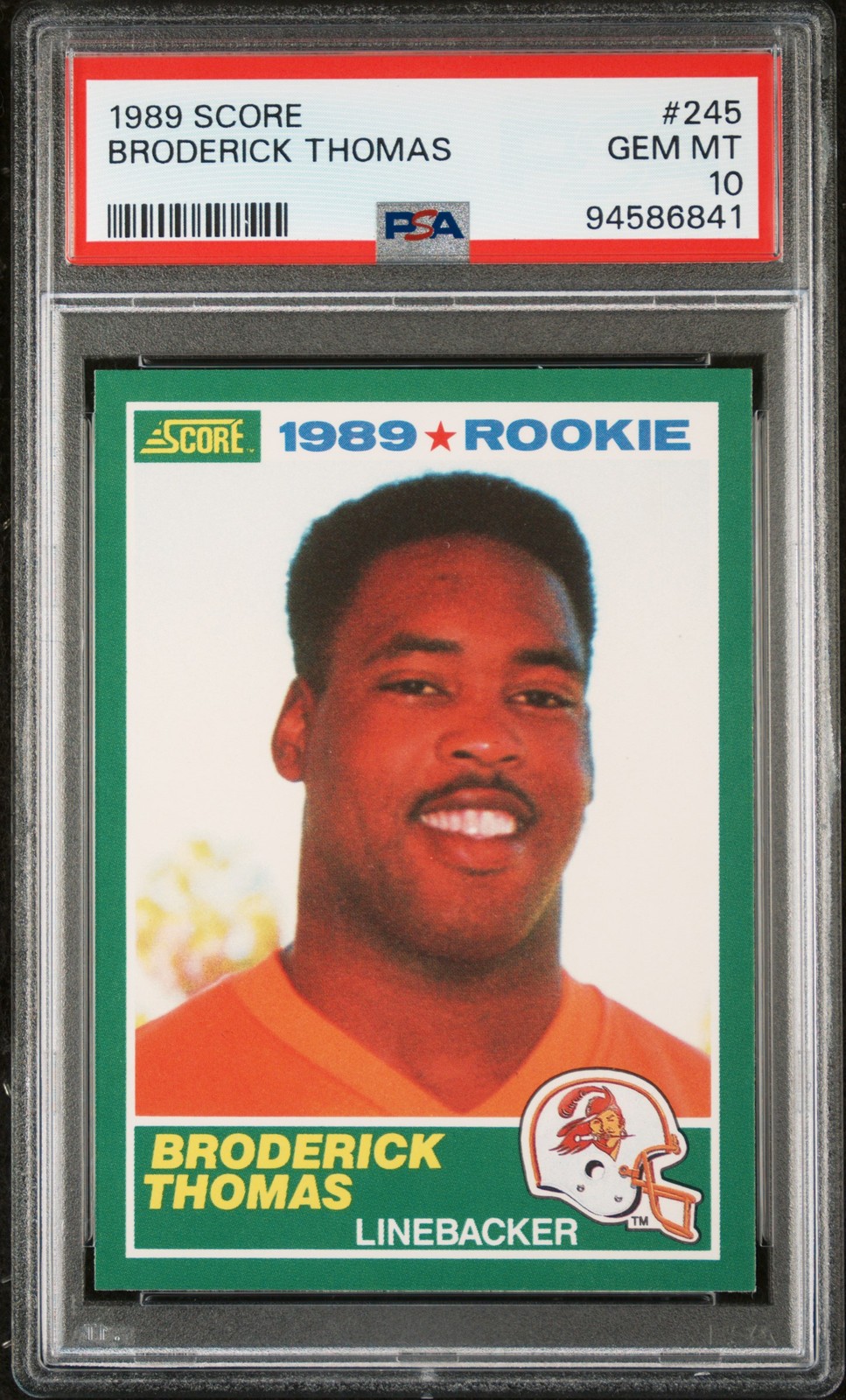 1989 SCORE #245 BRODERICK THOMAS PSA 10