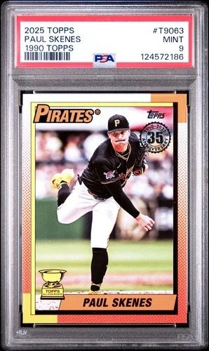 2025 Topps Series 1 - 1990 Topps Baseball Paul Skenes #T90-63 PSA 9