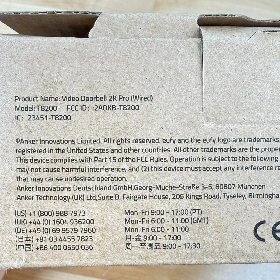 Timbre Video Seguridad Hogar Eufy Modelo T8200 2K Inalámbrico Doble Cámaras Anker Foto 4 de 4