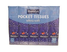 1 paquet de mouchoirs de poche ultra doux Floralys contient 30 paquets