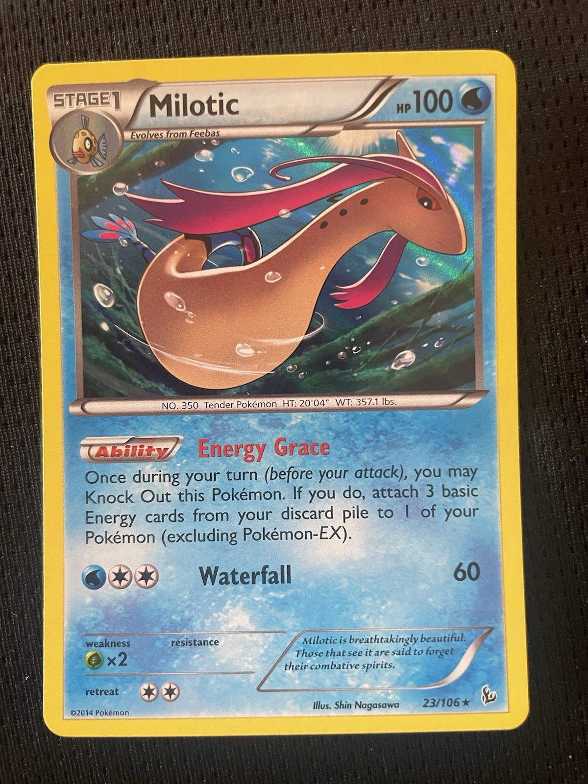 Milotic 23/106 Flashfire Holo LP Condition
