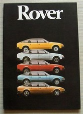 ROVER SD1 Car Range Sales Brochure c1980 Ref 3475/A 2300 2300S 2600S 3500SE VDP