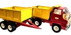 VINTAGE 1970's TONKA TURBINE TANDEM DUMP TRUCK and PUP TRAILER 25" Long