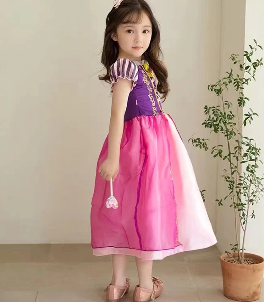 KALAOK Niños Princesa Vestido Disfraz Disfraz Vestido Largo Estilo Disney Una Pieza 133 Foto 4 de 4