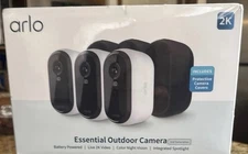 Arlo Essential 2K Essential Outdoor Security Camera 2nd Gen White