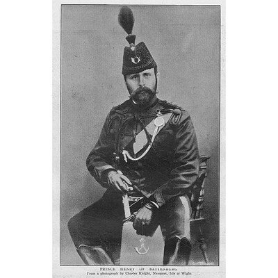 PRINZ HENRY von Battenberg - antiker Druck 1895