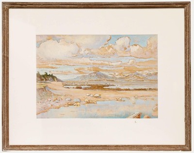 E. G. Anthonisz - Framed 1946 Oil, Arran From Kintyre