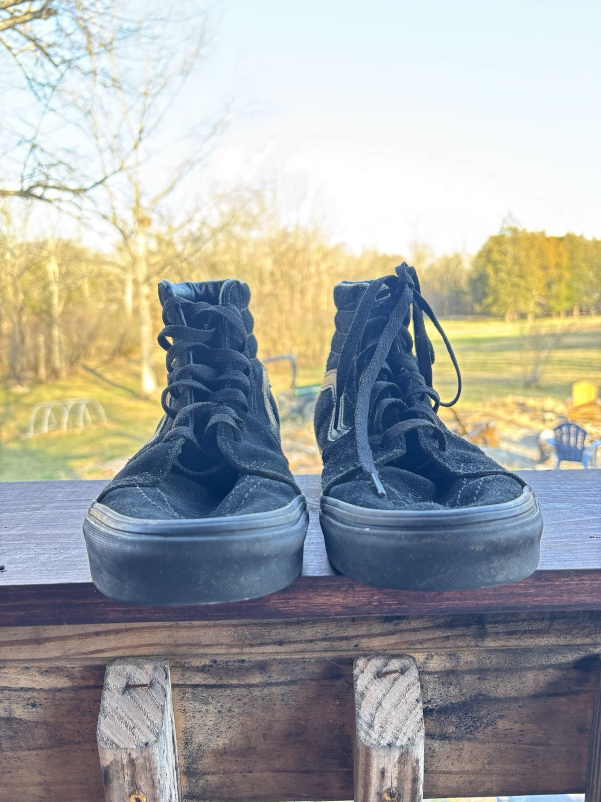 VANS SK8 BLACK SUEDE HIGHTOP SNEAKERS thumbnail 5