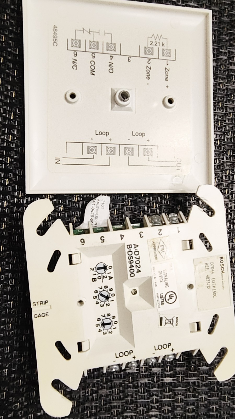 BOSCH D7044 MUX IMPUT FIRE ALARM MODULE TESTED WORKING