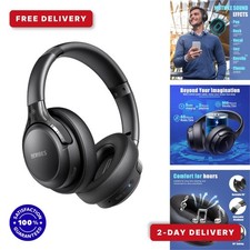 BERIBES WH202A Bluetooth Over-Ear Headphones 65H Wireless Mic Black