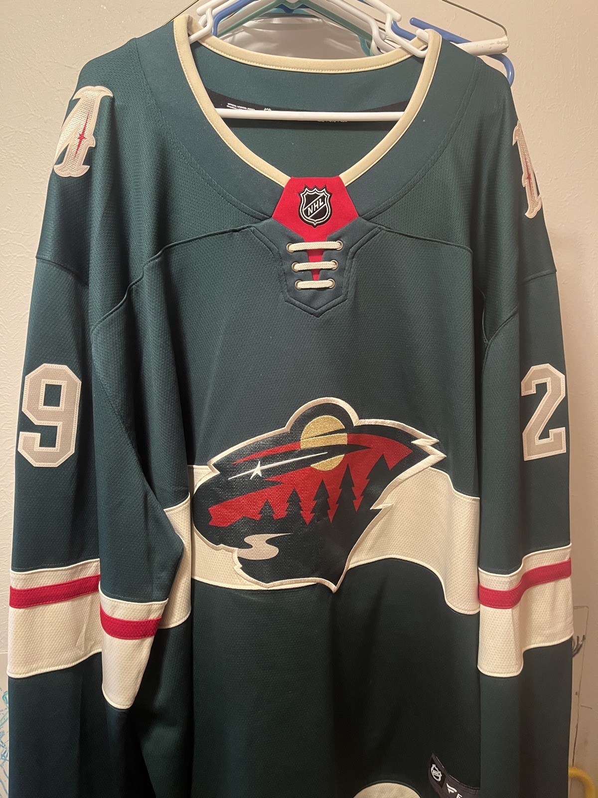 Fanatics Minnesota Wild Fleury 29 Jersey 4XL Green Cream Red NHL Hockey