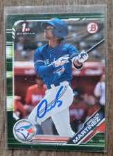 Orelvis Martinez Signed 2019 Bowman Prospects Baseball Card #BP-69 Bluejays Camo