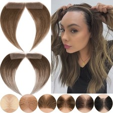 Frontal Hairline Full Lace Cover-up Hairpiece Human Hair Topper Patches Toupee