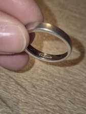 Unisex Ti Sento Plain Band Sterling Silver Ring