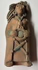 Vintage Handmade Terracotta Mexico Art Pottery 12 Inch Statue, Numbered — photo 1