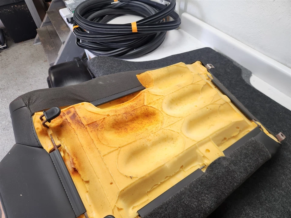 2015 Chevrolet SS Sedan Upper Rear Seat Right SECTION Passenger BLACK Leather  - Image 3 of 3