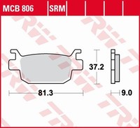 BremsbelÄGe Honda FES 150 Silver Wing, ABS (07-09)