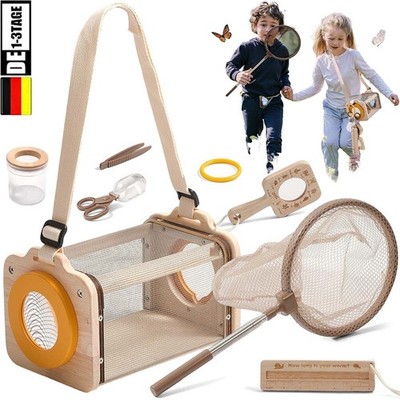 Forscherset für Kinder Naturerkundungen Geschenk für Junge und Mädchen 9teiliges