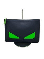 Fendi Bag Bugs Monster Leather Navy Used
