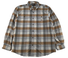 Carhartt Mens Loose Fit Heavyweight Flannel Plaid Size Large