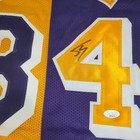 SHAQUILLE O’NEAL Signed Lakers limited edition home and away  Custom Jersey XL  — photo 4