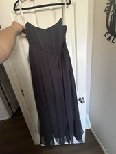 Azazie Women's Strapless Bridesmaid Dress Size A12 Black
