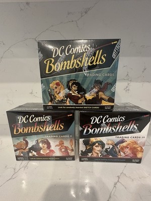 DC Cryptozoic Bombshells Series 1, 2, 3 Hobby Box Lot RARE Factory Sealed New SP