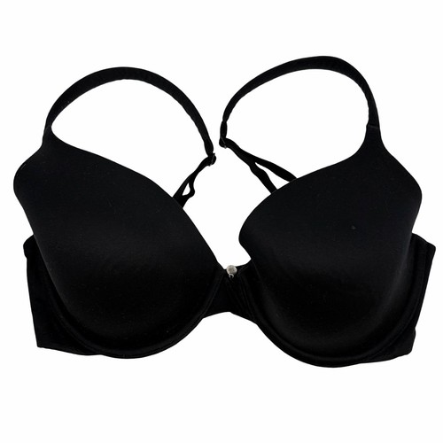 Victoria Secret Body By Victoria Lined Perfect Coverage Bra Solid Black 32D
