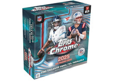 2025 Topps Chrome Football Mega Box Fanatics Exclusive