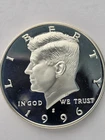 1996-S United States, Proof Silver, Kennedy Half Dollar