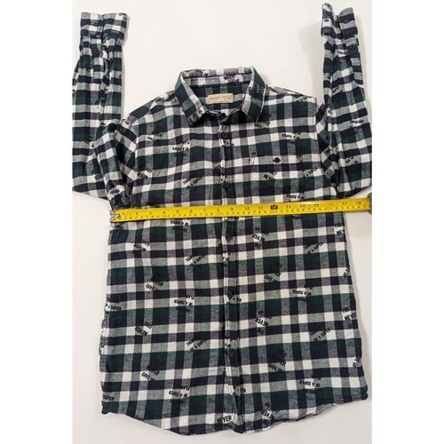 ZARA BOYS LING SLEEVE CHECKED BUTTON UP SHIRT SIZE 11/12 YEARS - Picture 8 of 8