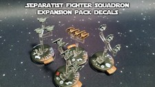 Star Wars Armada Decals for SEPARATIST FIGHTER SQUADRONS Expansion Pack