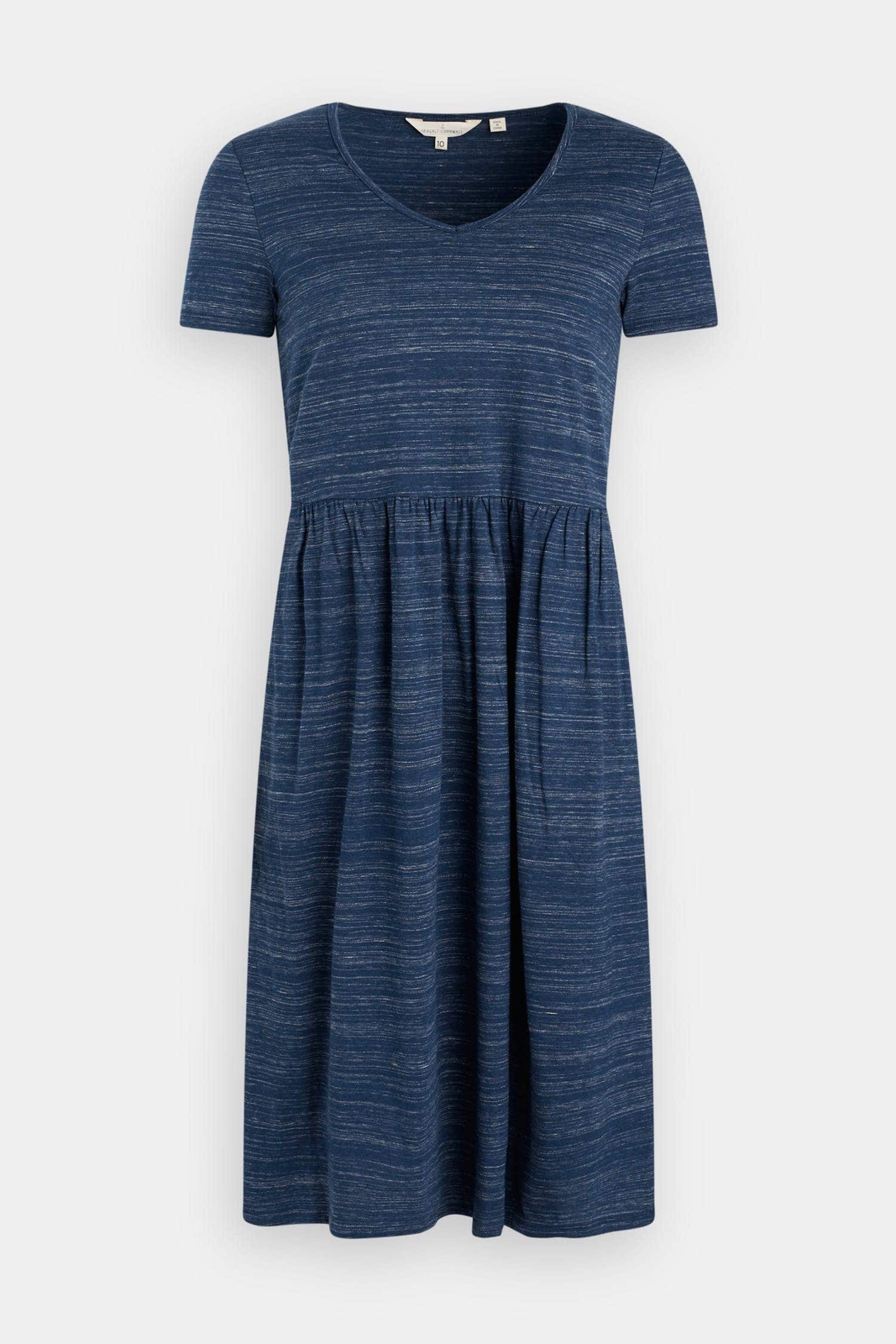 Seasalt Women's Dress navy Stippling Vneck Dress Regular Harbour