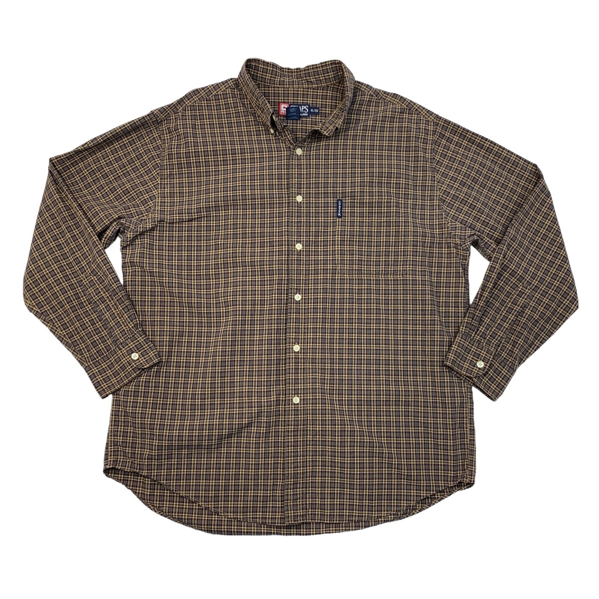 ラルフローレン Vintage Ralph Lauren Chaps Shirt Mens XL Extra Large Plaid Button