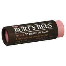 Burt's Bees Tinted Lip Balm "Petunia" 100% Natural 0.15oz (PACK OF 4)
