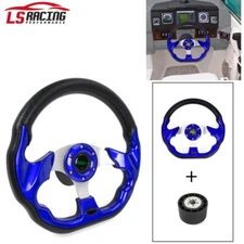 12.5" Marine Boat Steering Wheel with 3/4" Axle Hub Adapter Keyway 3 Spokes