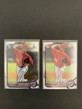 2022 Bowman Baseball Chrome Andry Lara BP-70 BCP-70 Lot of 2 - Nationals