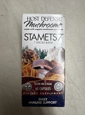 Host Defense Mushrooms Stamets 7- Daily Immune Support 60 veg caps Free Shipping