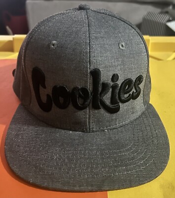 Cookies Clothing StrapBack Grey & Black Adjustable Hat Berner Limited Edition