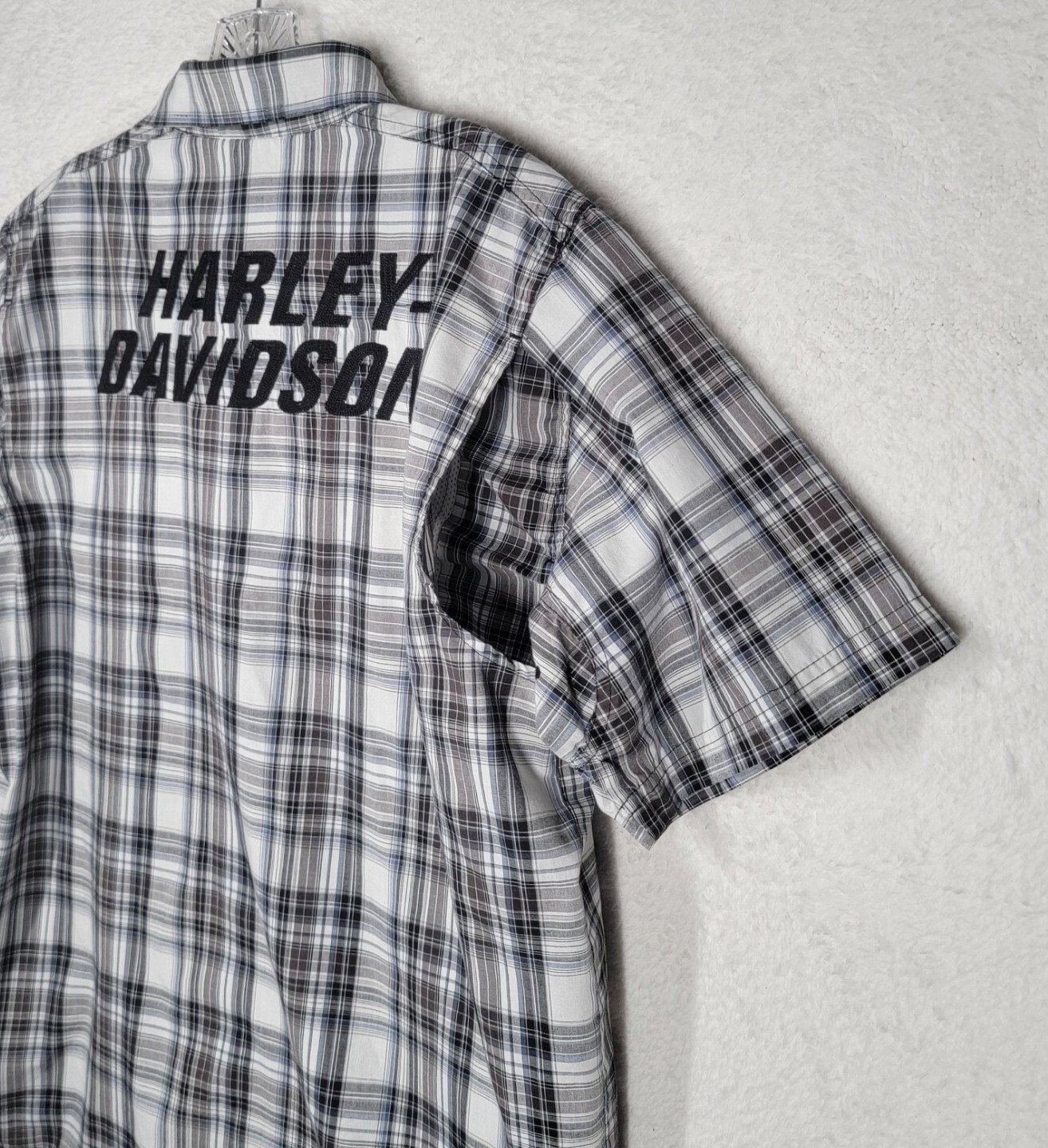 Harley Davidson Performance Button Down Short Sle… - image 9