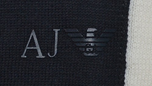 NWT Armani Jeans Flag AJ LOGO Slim Fit Lightweight Crew-Neck Sweater - Picture 7 of 11