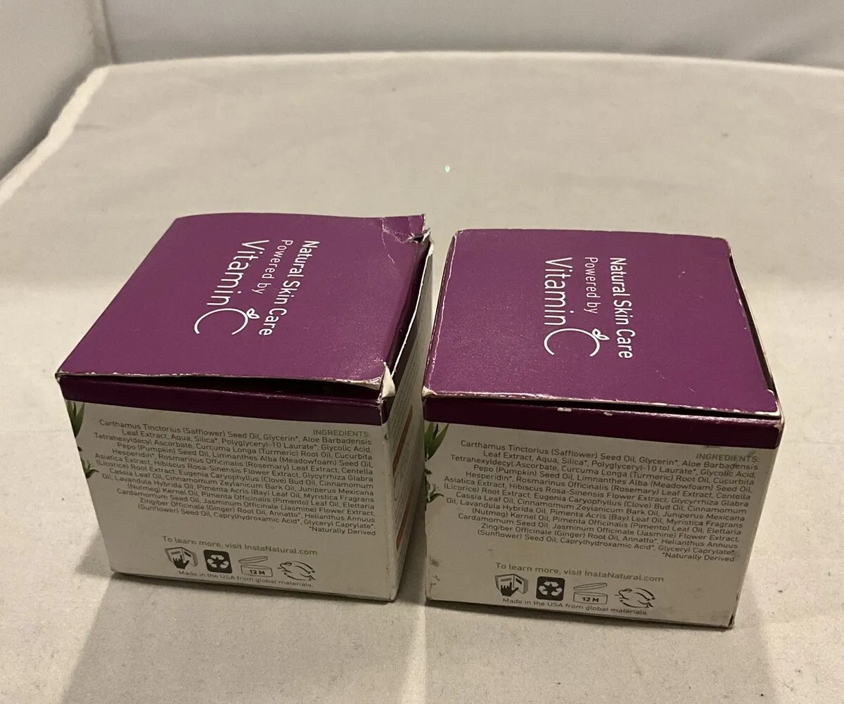 InstaNatural Exfoliating Glycolic Face Mask & Facial Scrub 2 Oz. for