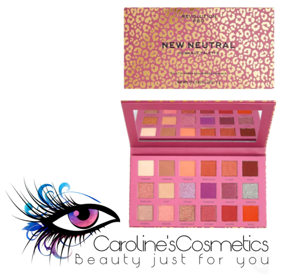 Revolution Pro New Neutral Eyeshadow Palette - Romance Palette - Vegan - New