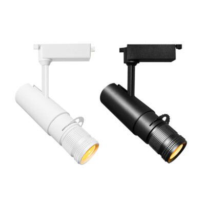 COB LED 2-Line Track Lamp 10°~30°Beam Angle Focus Spotlight Zoom Ceiling Light