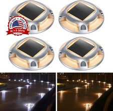 Nuevo Luces Solares Para Piso Tierra Luz 4 LED De Disco Para Jardin Patio Camino