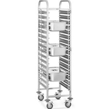 Tablettwagen Transportwagen 16 GN Einschübe Abräumwagen Regalwagen Stikkenwagen