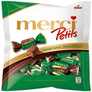 Конфеты merci petits, миндаль шоколадные, 125г, м/у (4014400909029)