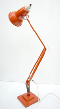 VINTAGE HERBERT TERRY 1227 ORANGE ANGLEPOISE LAMP