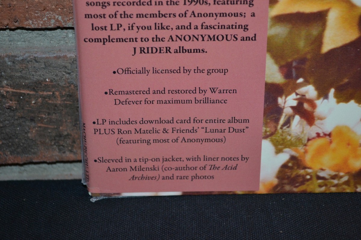 No Longer Anonymous + 10 [LP] by J. Rider (Vinyl, Sep-2014
