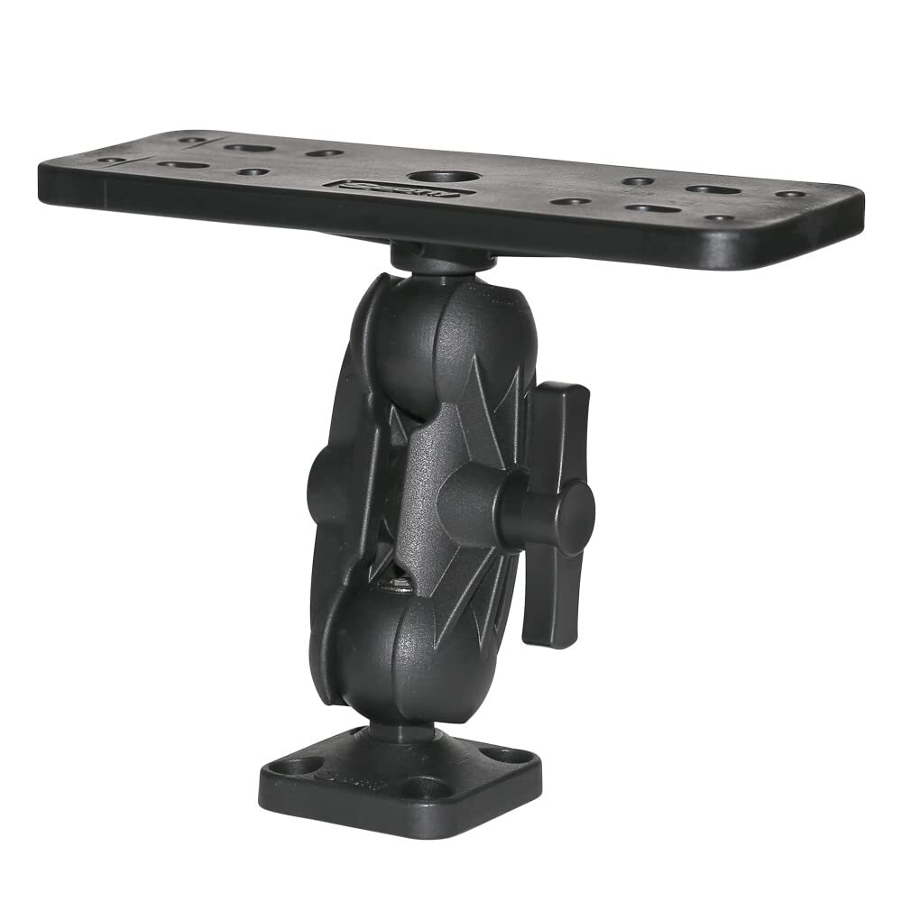 Scotty 0163 Large Black Ball-Mount Fish Finder with Universal Mounting Plate